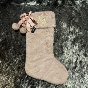 Victoria’s Secret faux dusty rose stocking